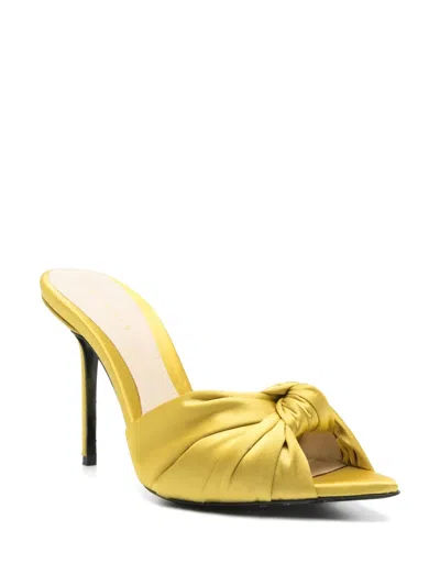 Ginissima 95mm Sofia Mules In Yellow