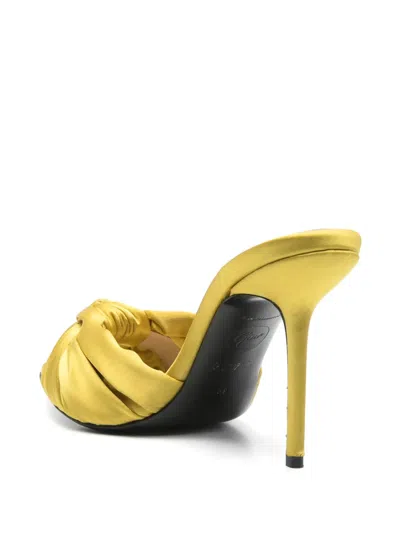 Ginissima 95mm Sofia Mules In Yellow