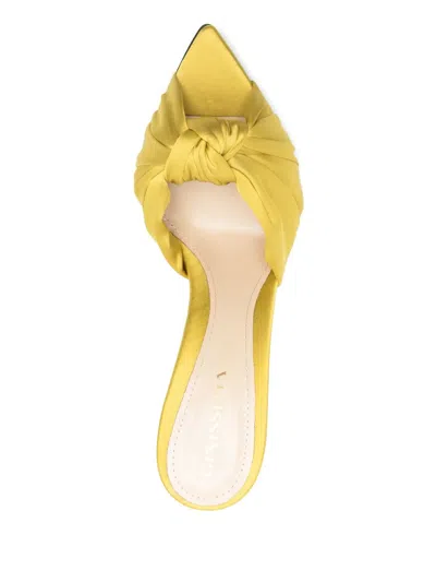 Ginissima 95mm Sofia Mules In Yellow