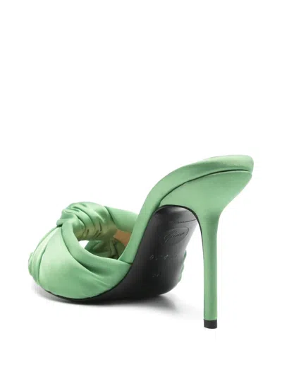 Ginissima 95mm Sofia Mules In Green