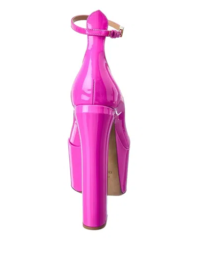 Valentino Garavani Woman Pumps Fuchsia Size 10 Soft Leather In Pink