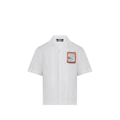 Jacquemus Graphic Print Shirt In White