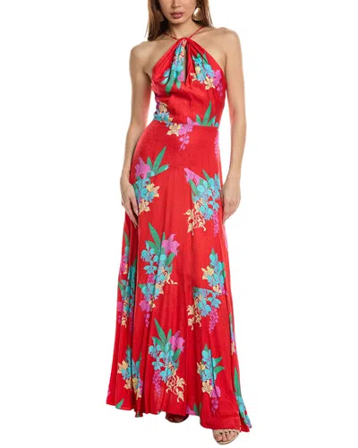 Borgo De Nor Rosie Maxi Dress In Red