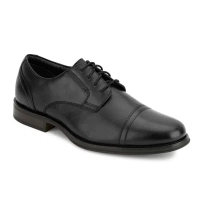 Dockers Mens Edgar Synthetic Leather Dress Oxford Lace Up Shoe In Black