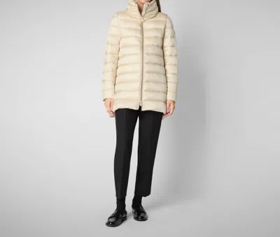 Save The Duck Lydia Puffer Coat In Shore Beige In Multi