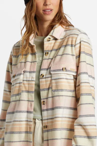Billabong Forge Fleece Flannel In Mountain Rose In Multi