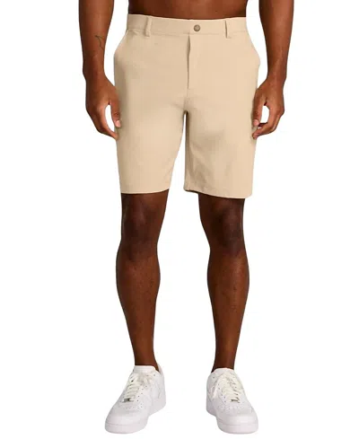Redvanly Varick 9 Shorts In Pale Khaki
