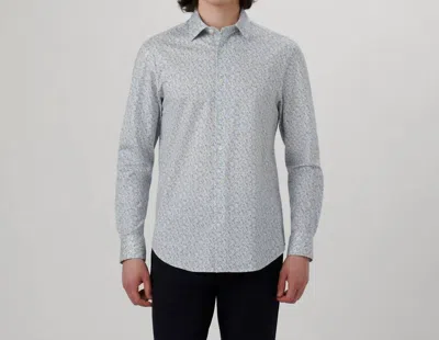 Bugatchi Uomo James Abstract Ooohcotton Shirt In Zinc In Multi