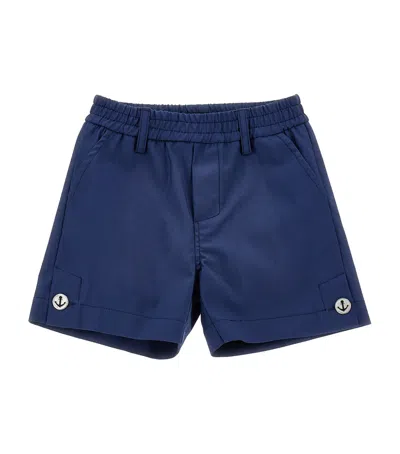Monnalisa Levantine Bermuda Shorts In Navy