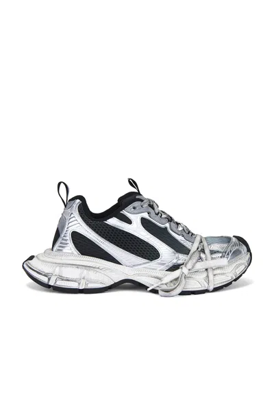 Balenciaga Multicolor Mesh And Rubber 3xl Gradient Sneakers In Gray