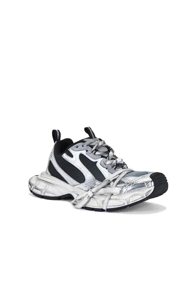 Balenciaga Multicolor Mesh And Rubber 3xl Gradient Sneakers In Gray