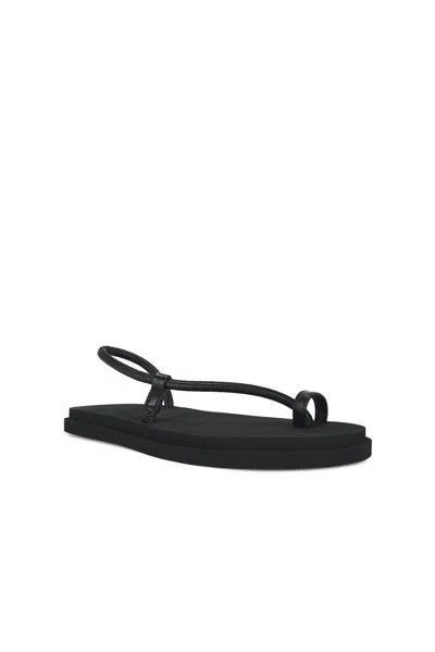 Emme Parsons Bari Pool Slide In Black Nappa
