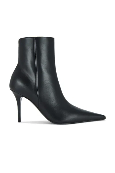 Amina Muaddi Leather Barbara Heeled Ankle Boots 90 In Black