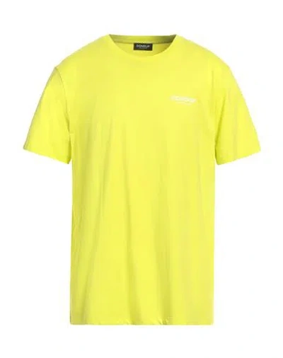Dondup Man T-shirt Yellow Size Xl Cotton In Yellow