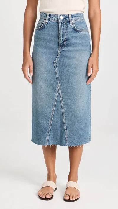 Rails Highland Jean Skirt In Vintage Sapphire In Multi