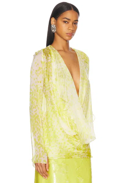 Sev Long Sleeve Draped Blouse In Lima Print