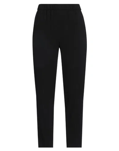 Escada Woman Pants Black Size 14 Virgin Wool, Elastane In Black