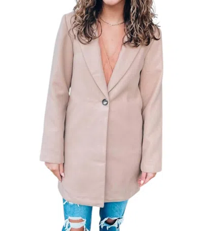 Be Cool Something About You Coat In Camel In Brown