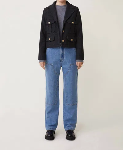 Suncoo Darcy Blazer Jacket In Black