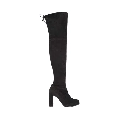 Stuart Weitzman Over-the-knee Suede Boots - '10s In Black