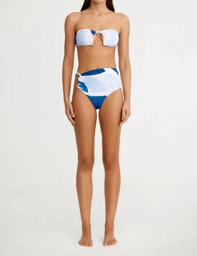 Significant Other Zhara Strapless Swim Top In Shapes In Multi