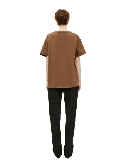 The Row Tori Cotton-jersey T-shirt In Neutral