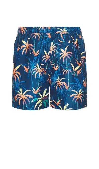 Maui And Sons Wilder Classic Swim Trunks In Navy
