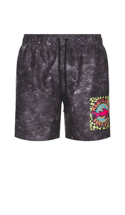 Maui And Sons Surf Shop Classic Swim Trunks In Black