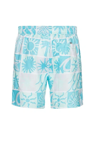 Maui And Sons Surf Sway Classic Swim Trunks In Baby Blue