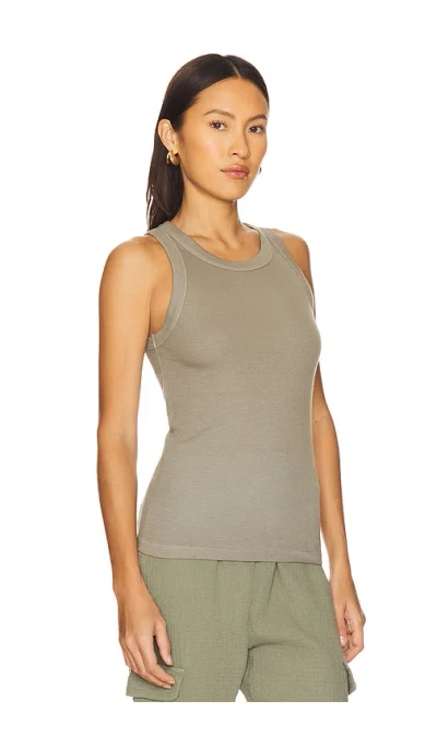 Sundry High Crew Tank Top In Green