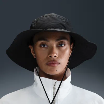 Nike Unisex Apex Wide-brim Bucket Hat In Black