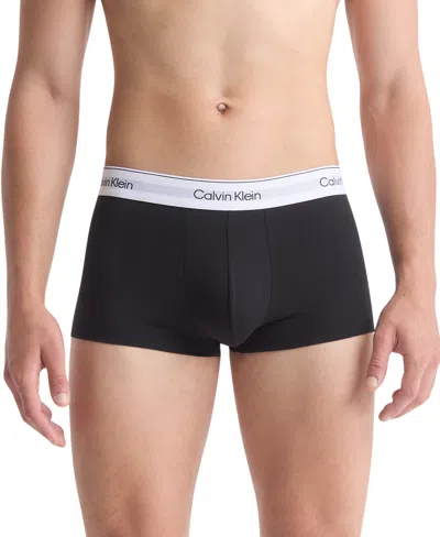 Calvin Klein Cotton Stretch Mens Low Rise Trunk 3 Pack In Black