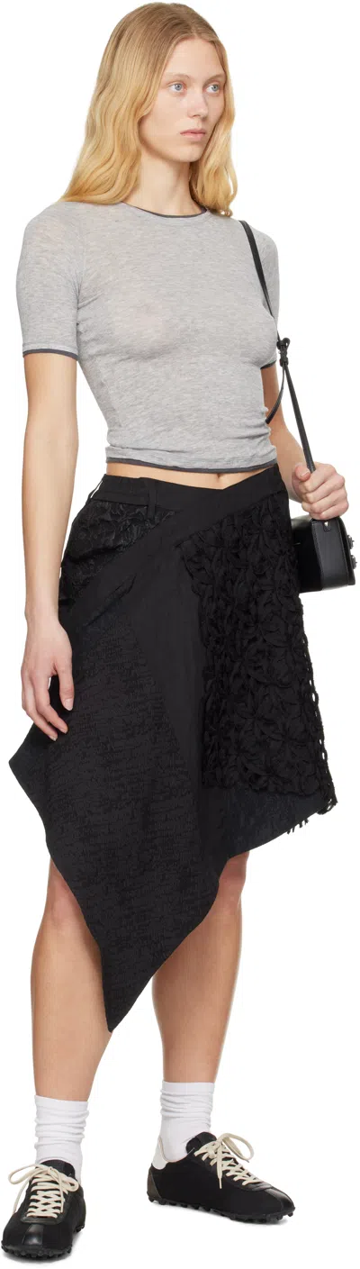 Ader Error Black Medium Miniskirt In Black