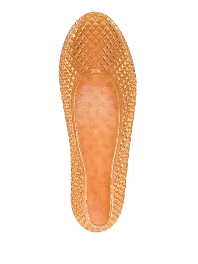 Ancient Greek Sandals Jelly Iro Ballet Flats In Orange