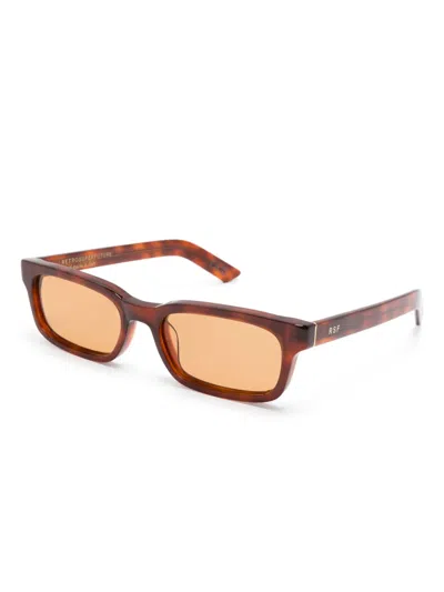 Retrosuperfuture Brown Gesto Sunglasses In Havana Diversa