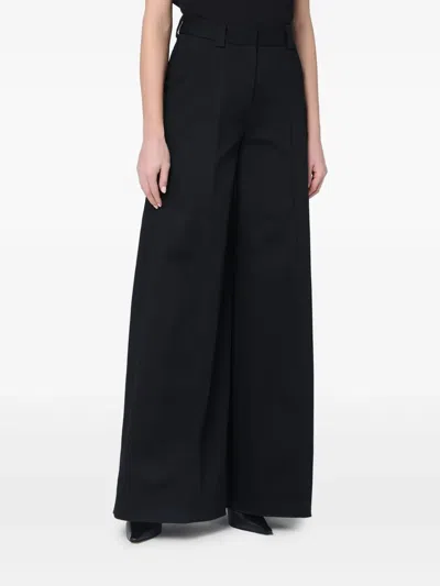 The Latest Thelatest Wide Black Alma Trousers In Black