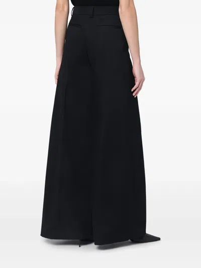 The Latest Thelatest Wide Black Alma Trousers In Black