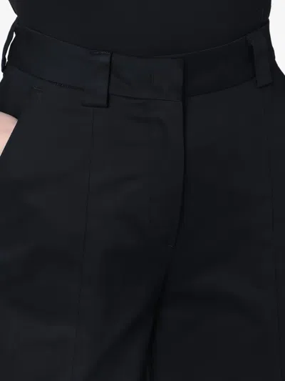The Latest Thelatest Wide Black Alma Trousers In Black