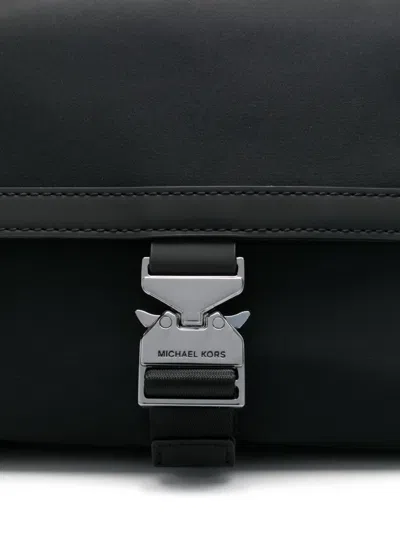 Michael Kors Flap Messenger Bag Pouch In Black