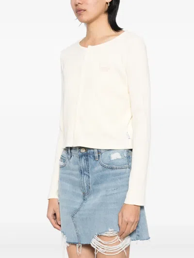 Chocoolate Logo-embroidered Top In White