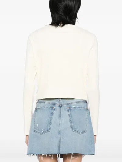 Chocoolate Logo-embroidered Top In White
