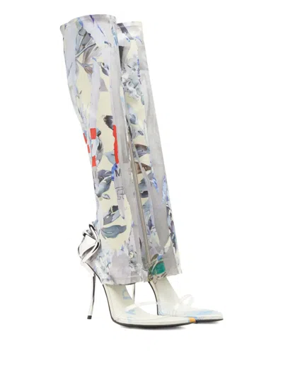 Diesel Hybrid Sandals With Graphic Print In Multi