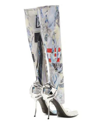 Diesel Hybrid Sandals With Graphic Print In Multi