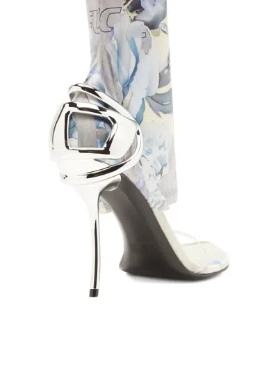 Diesel Hybrid Sandals With Graphic Print In Multi
