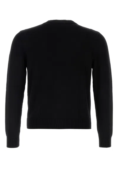 Ernest W.baker Black Wool Cardigan