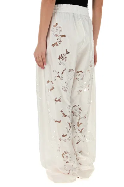 Magda Butrym Women White Poplin Wide-leg Pant