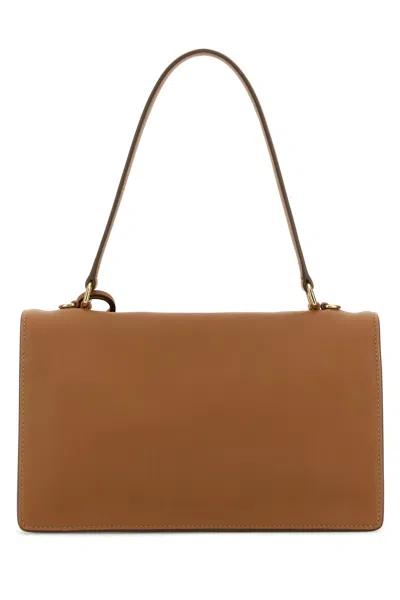 Prada Borsa A Mano In Pelle Cammello Donna In Brown