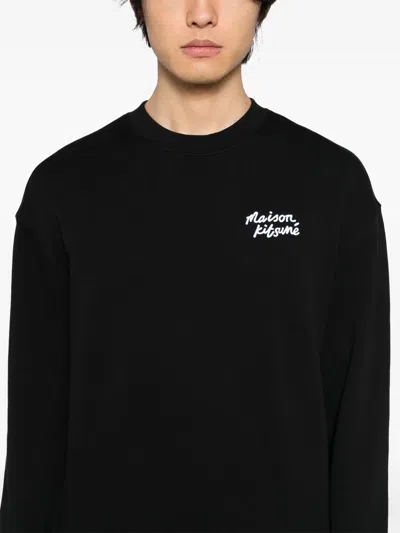 Maison Kitsuné Sweaters In Black