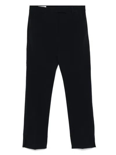 Incotex Contemporary Crop Trousers Pressed Crease In Black