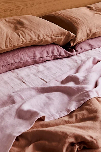 Bed Threads French Flax Linen Bedding Set In Terracotta/rosewater/lavender At Urban Outfitters